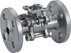 3PC Type Ball Valve With Flange (High Mounting Pad) 